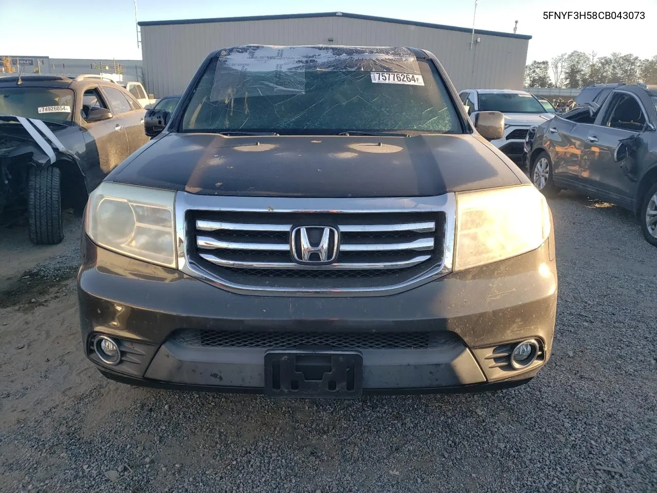 2012 Honda Pilot Exl VIN: 5FNYF3H58CB043073 Lot: 75776264