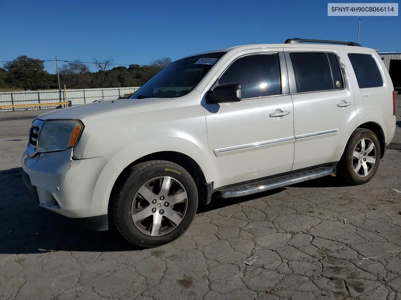 2012 Honda Pilot Touring VIN: 5FNYF4H90CB066114 Lot: 75930004