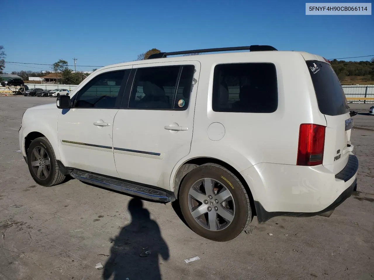 2012 Honda Pilot Touring VIN: 5FNYF4H90CB066114 Lot: 75930004