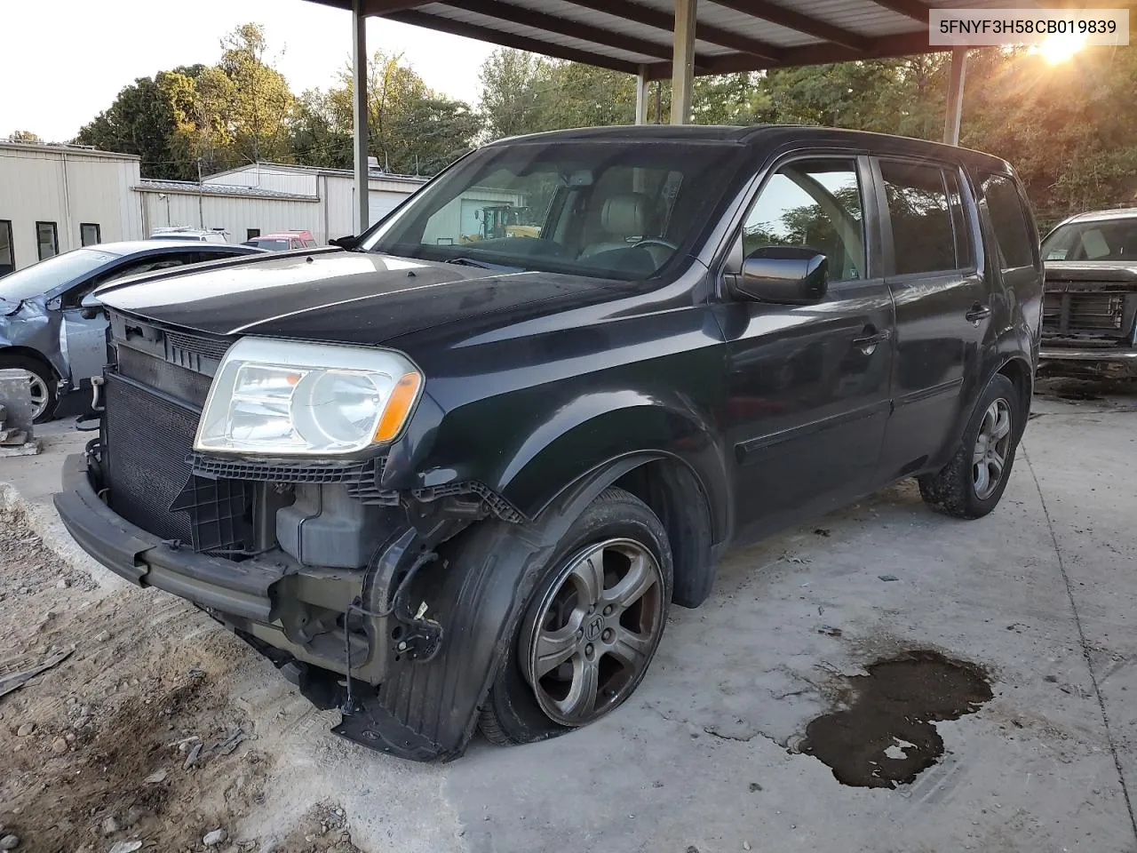 2012 Honda Pilot Exl VIN: 5FNYF3H58CB019839 Lot: 76010634