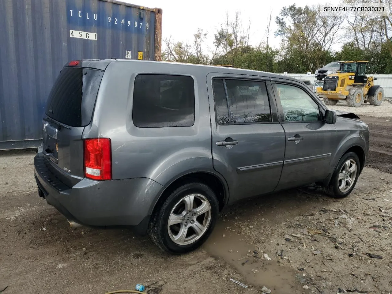 2012 Honda Pilot Exln VIN: 5FNYF4H77CB030371 Lot: 76049784