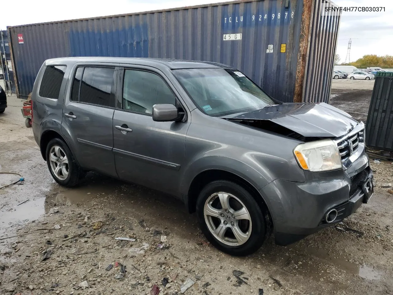 2012 Honda Pilot Exln VIN: 5FNYF4H77CB030371 Lot: 76049784