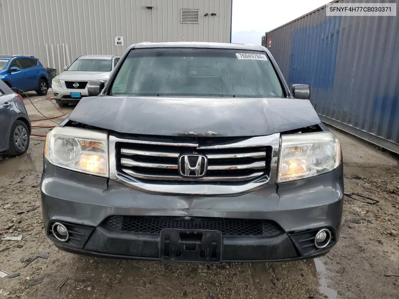 2012 Honda Pilot Exln VIN: 5FNYF4H77CB030371 Lot: 76049784