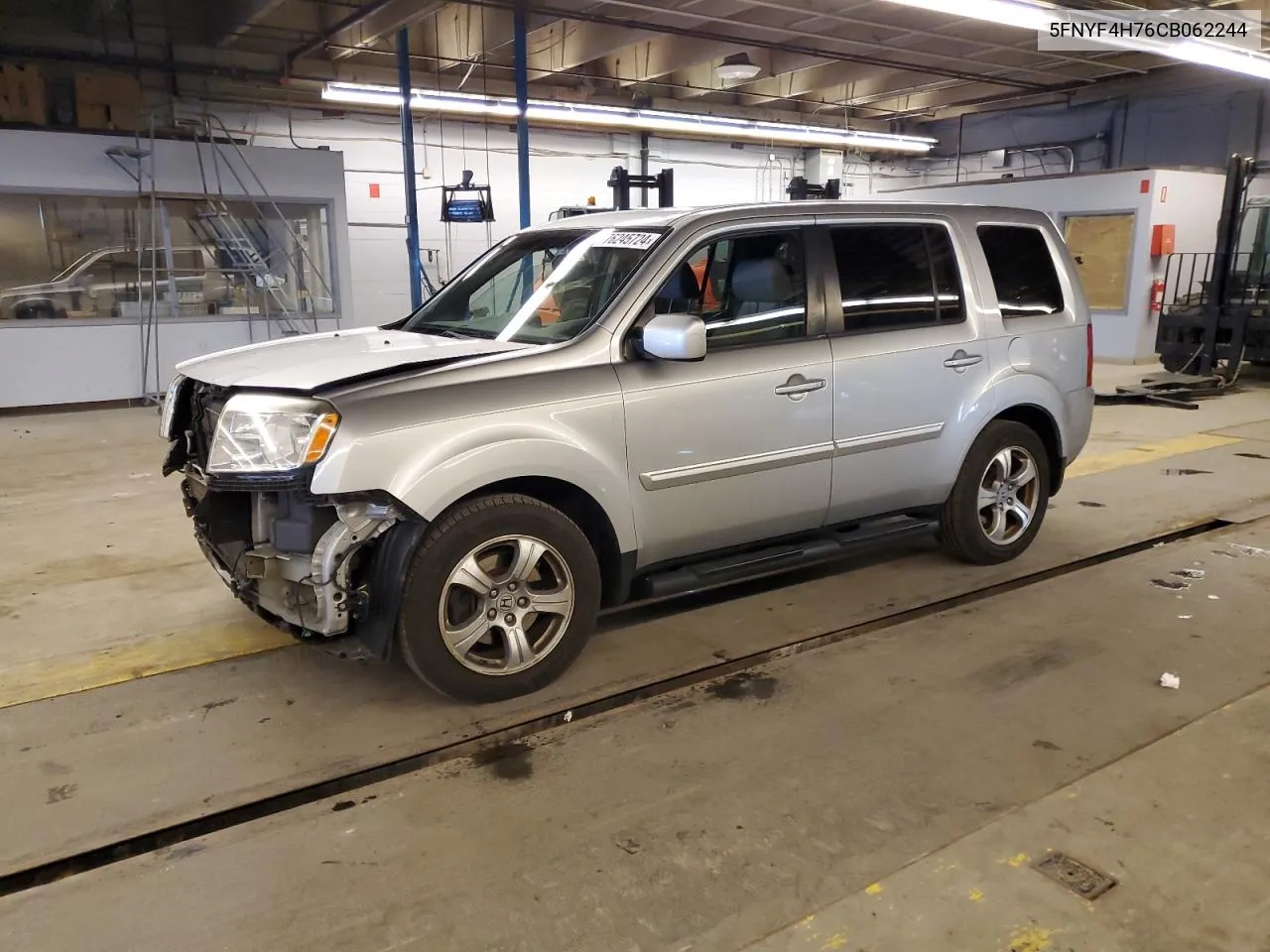 2012 Honda Pilot Exln VIN: 5FNYF4H76CB062244 Lot: 76245724