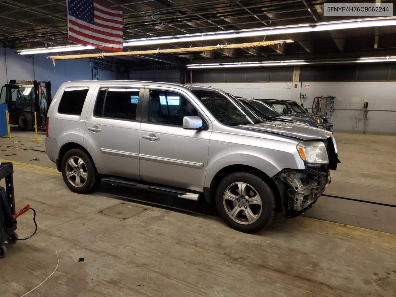 2012 Honda Pilot Exln VIN: 5FNYF4H76CB062244 Lot: 76245724