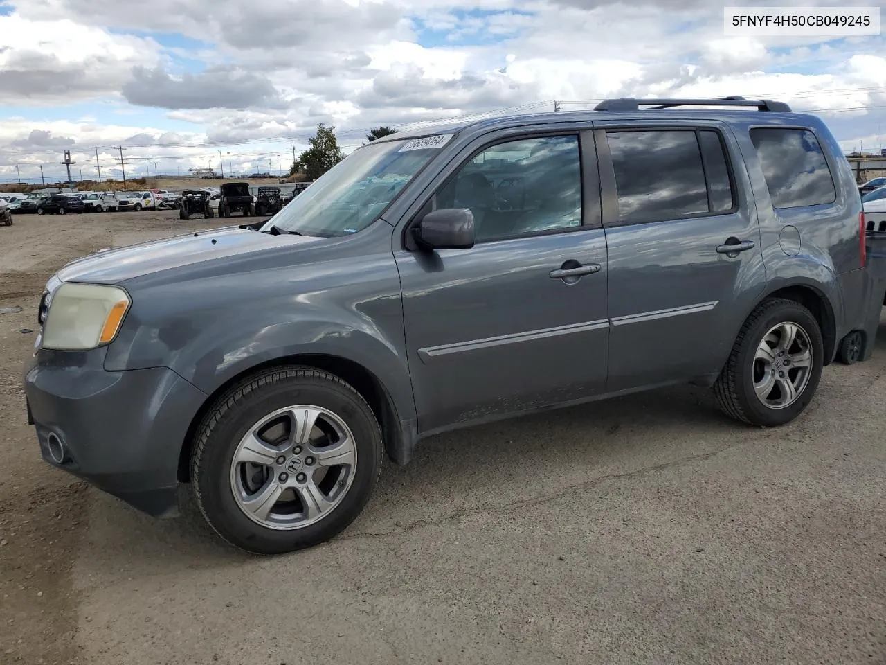 2012 Honda Pilot Exl VIN: 5FNYF4H50CB049245 Lot: 76689064