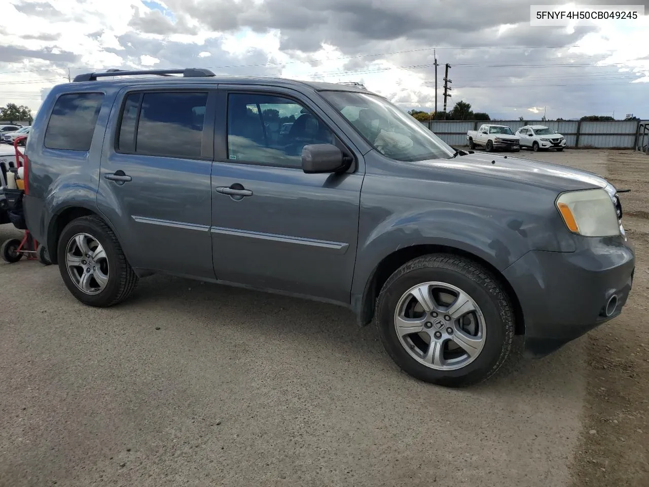 2012 Honda Pilot Exl VIN: 5FNYF4H50CB049245 Lot: 76689064