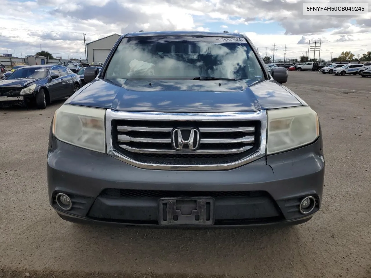 2012 Honda Pilot Exl VIN: 5FNYF4H50CB049245 Lot: 76689064