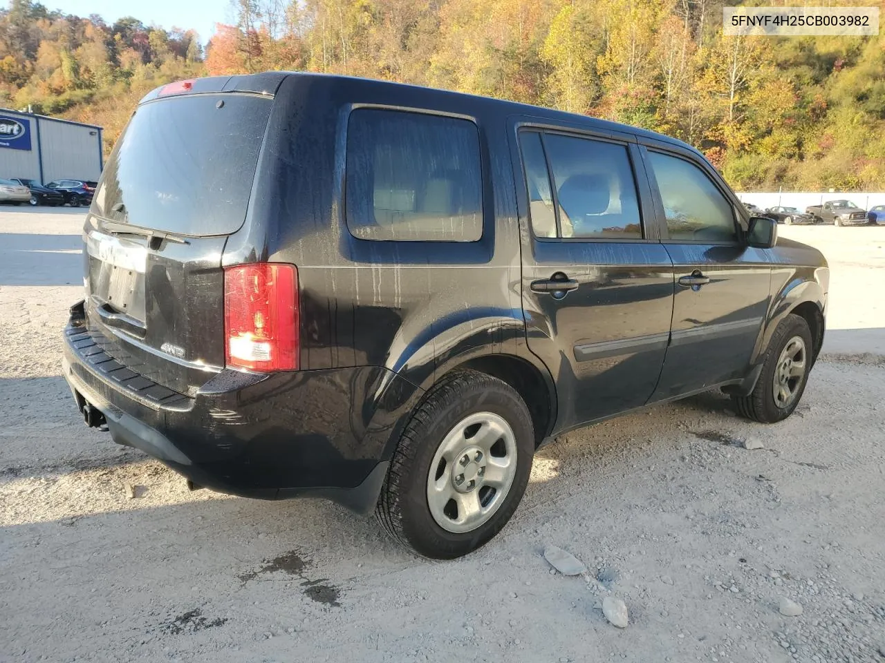 2012 Honda Pilot Lx VIN: 5FNYF4H25CB003982 Lot: 76778294