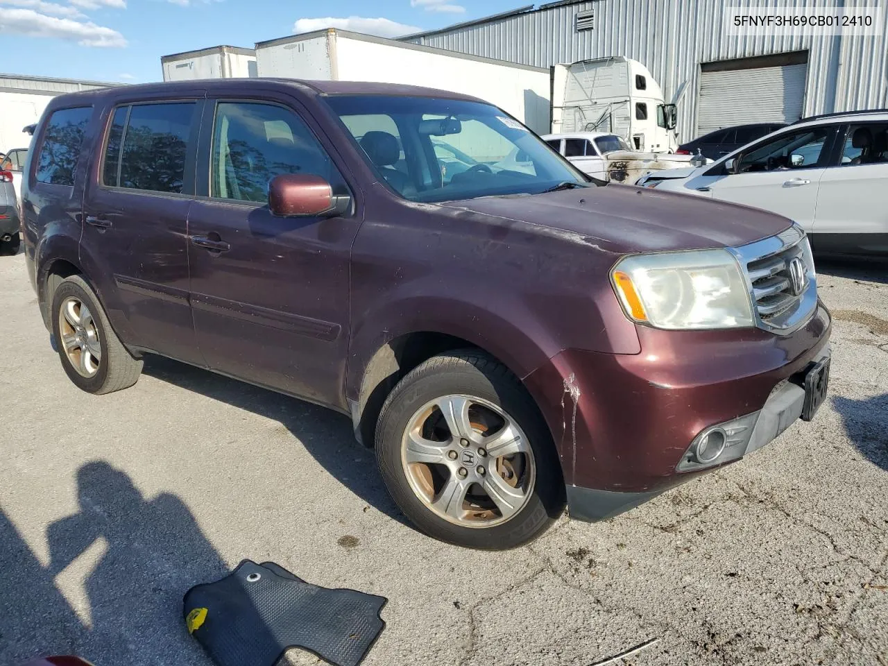 2012 Honda Pilot Exl VIN: 5FNYF3H69CB012410 Lot: 76786624