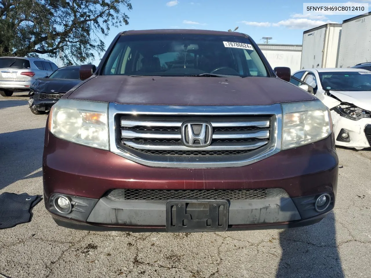 2012 Honda Pilot Exl VIN: 5FNYF3H69CB012410 Lot: 76786624