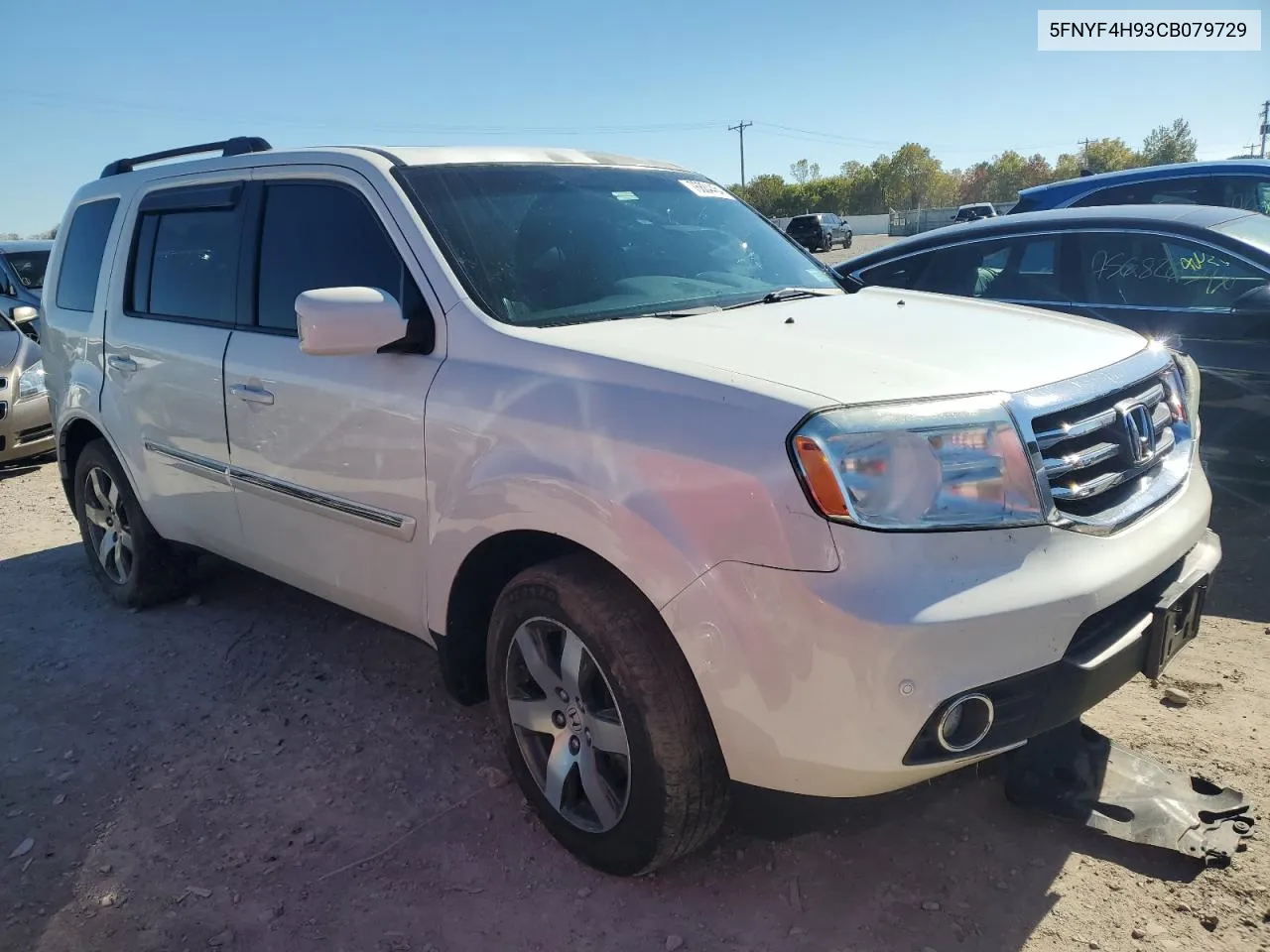 2012 Honda Pilot Touring VIN: 5FNYF4H93CB079729 Lot: 76884464