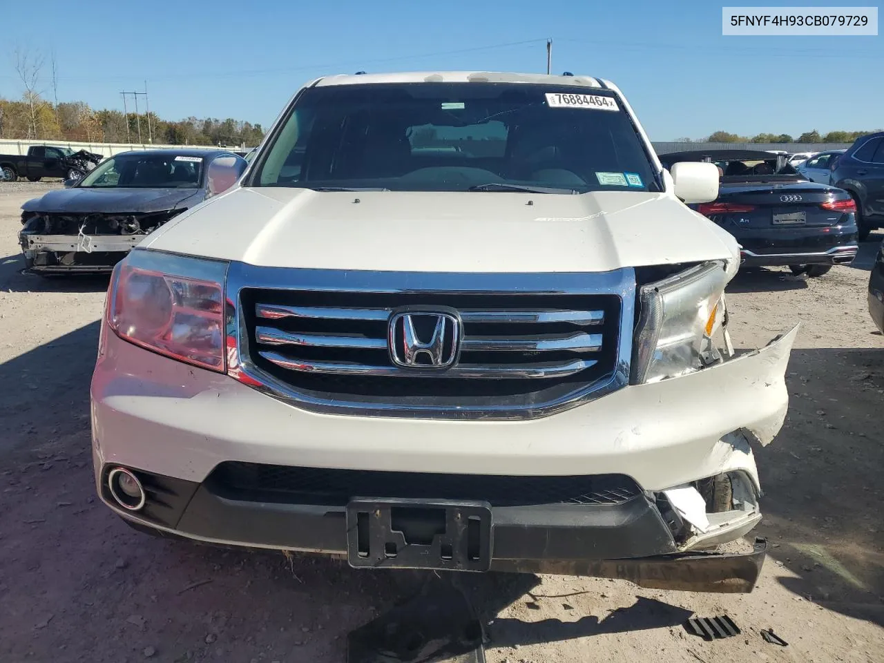 2012 Honda Pilot Touring VIN: 5FNYF4H93CB079729 Lot: 76884464