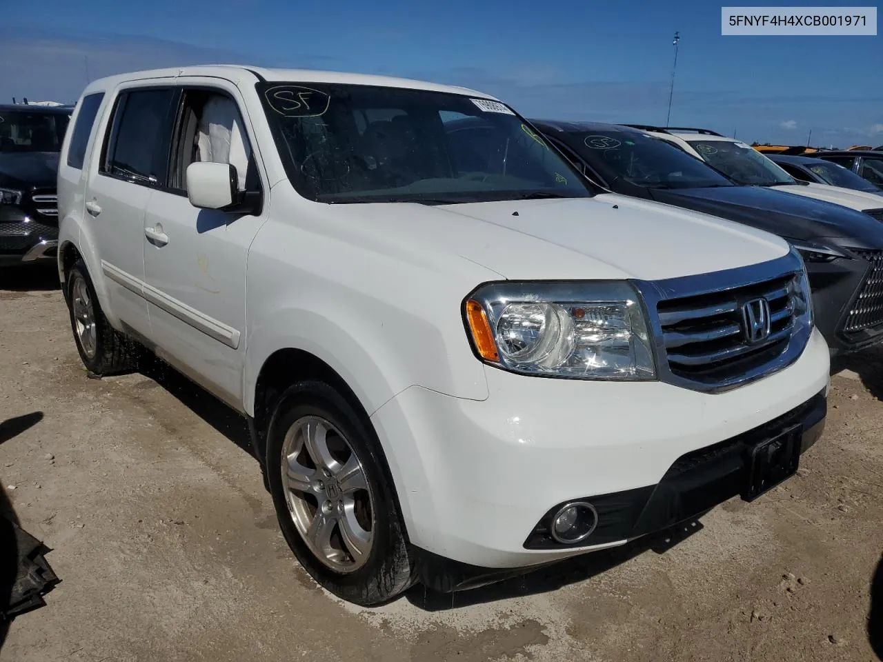 2012 Honda Pilot Ex VIN: 5FNYF4H4XCB001971 Lot: 76908974