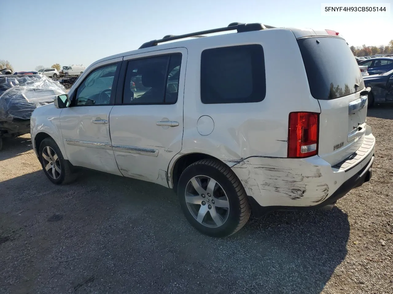 2012 Honda Pilot Touring VIN: 5FNYF4H93CB505144 Lot: 77073654