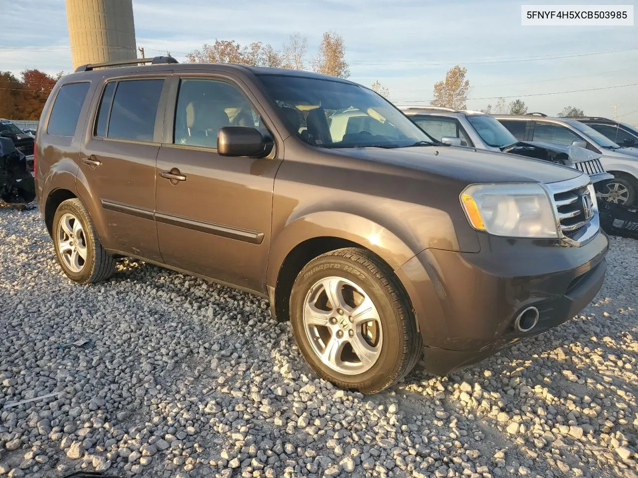 2012 Honda Pilot Exl VIN: 5FNYF4H5XCB503985 Lot: 77165064