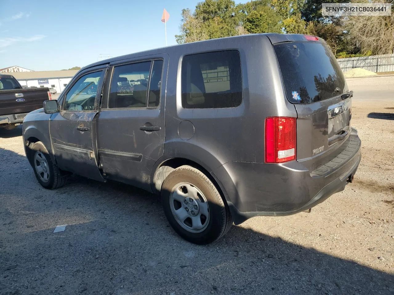 2012 Honda Pilot Lx VIN: 5FNYF3H21CB036441 Lot: 77204604