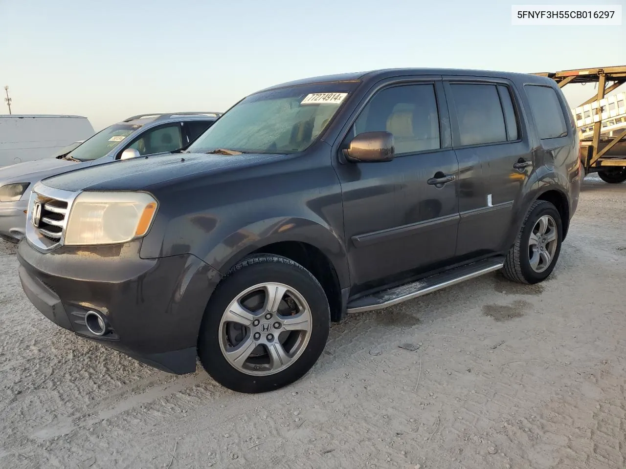 2012 Honda Pilot Exl VIN: 5FNYF3H55CB016297 Lot: 77274914