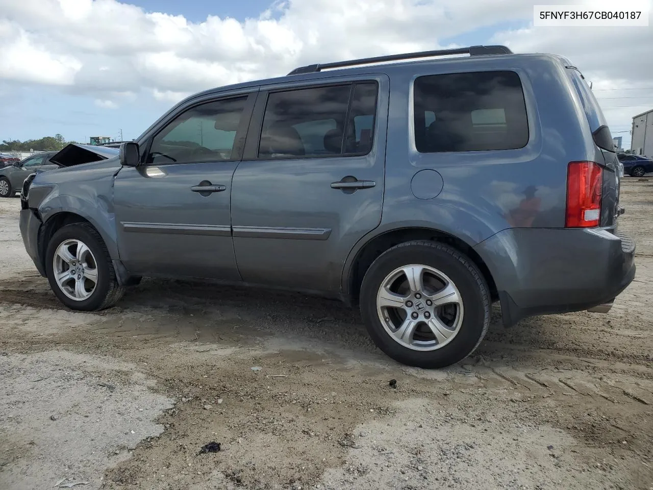 2012 Honda Pilot Exl VIN: 5FNYF3H67CB040187 Lot: 77309444