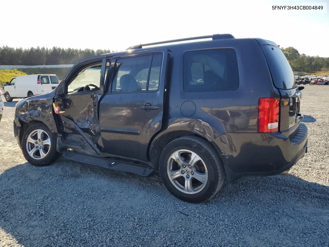 2012 Honda Pilot Ex VIN: 5FNYF3H43CB004849 Lot: 77317074