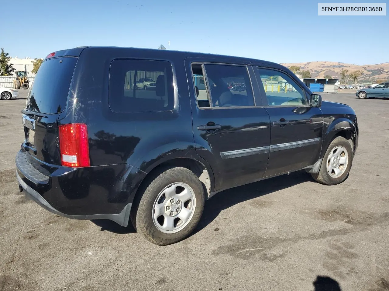 5FNYF3H28CB013660 2012 Honda Pilot Lx