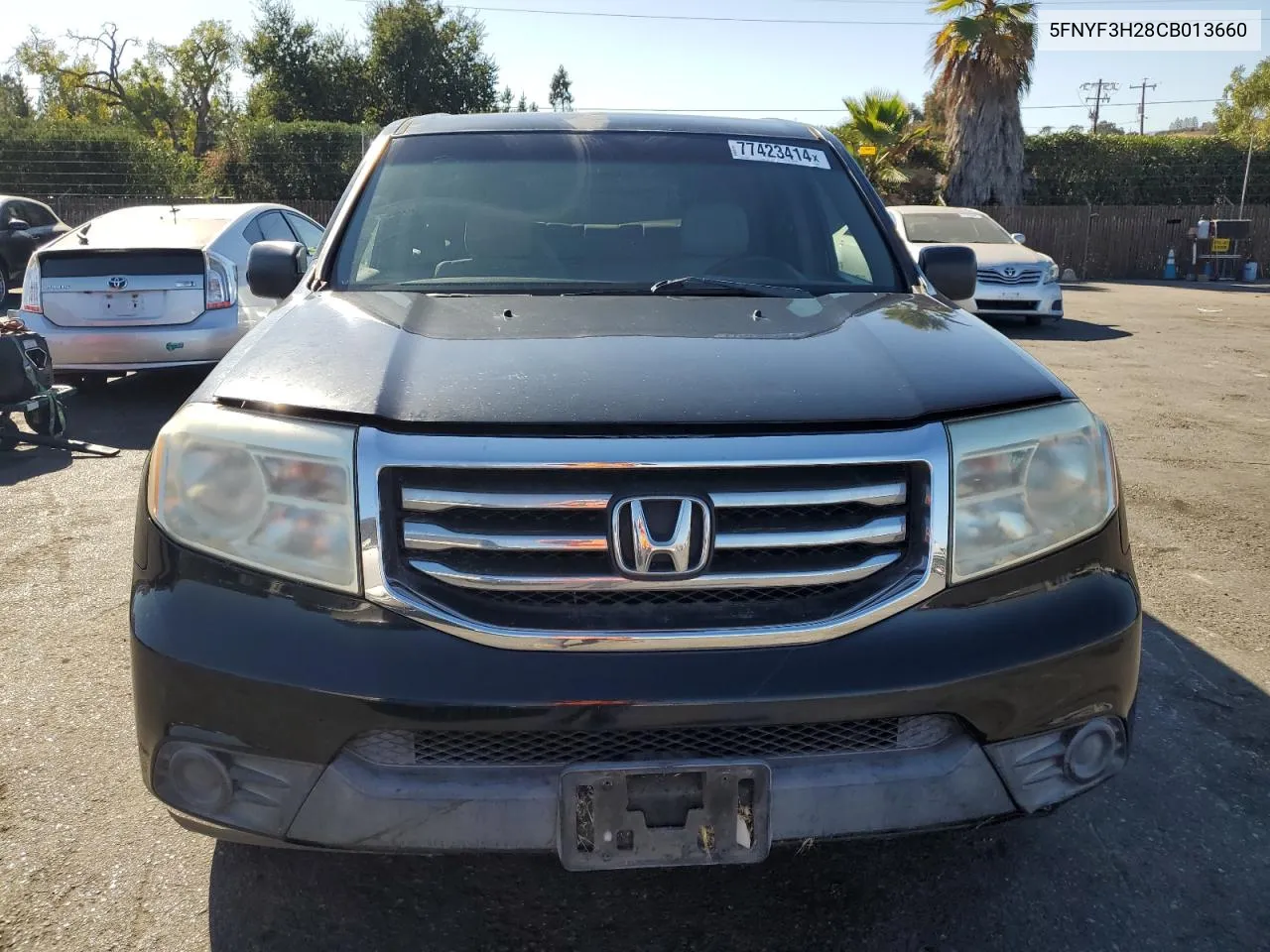 2012 Honda Pilot Lx VIN: 5FNYF3H28CB013660 Lot: 77423414