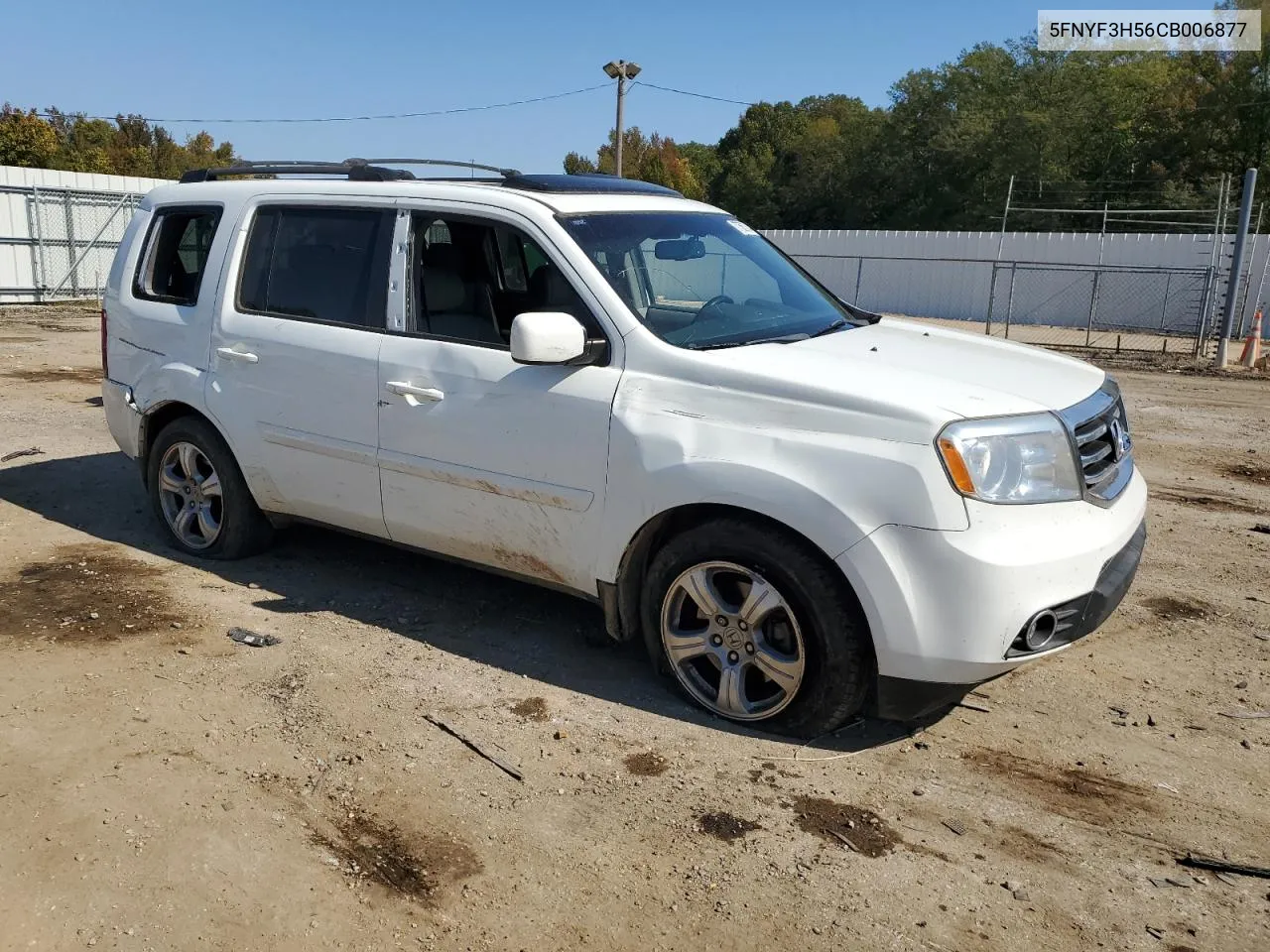 2012 Honda Pilot Exl VIN: 5FNYF3H56CB006877 Lot: 77560734