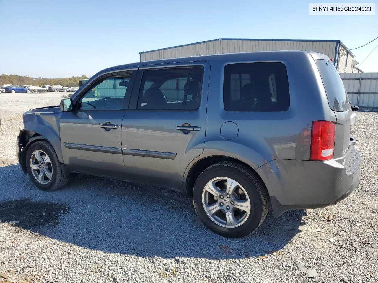 2012 Honda Pilot Exl VIN: 5FNYF4H53CB024923 Lot: 77618034