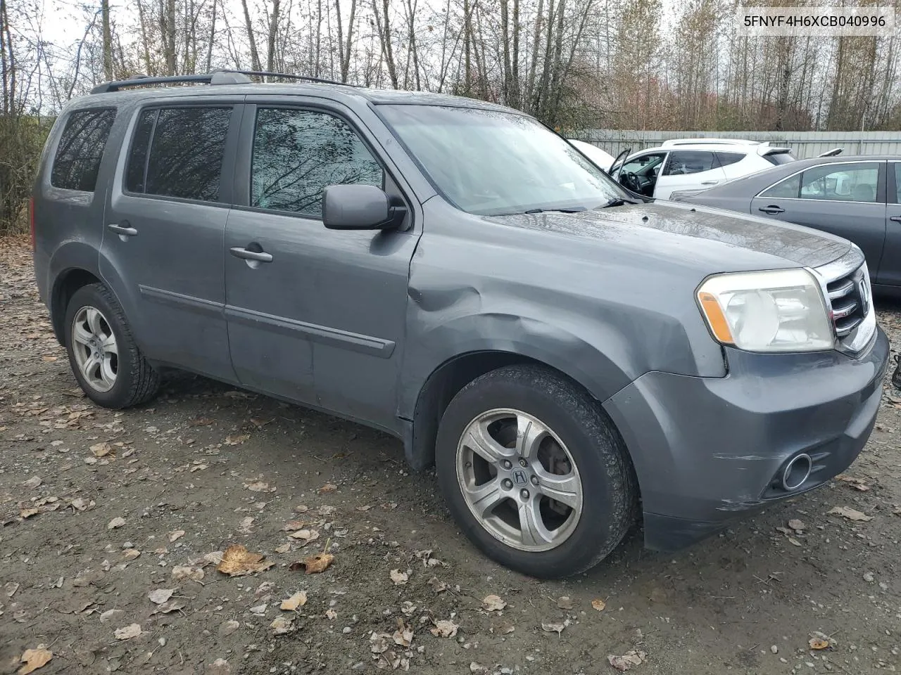 2012 Honda Pilot Exl VIN: 5FNYF4H6XCB040996 Lot: 77778894