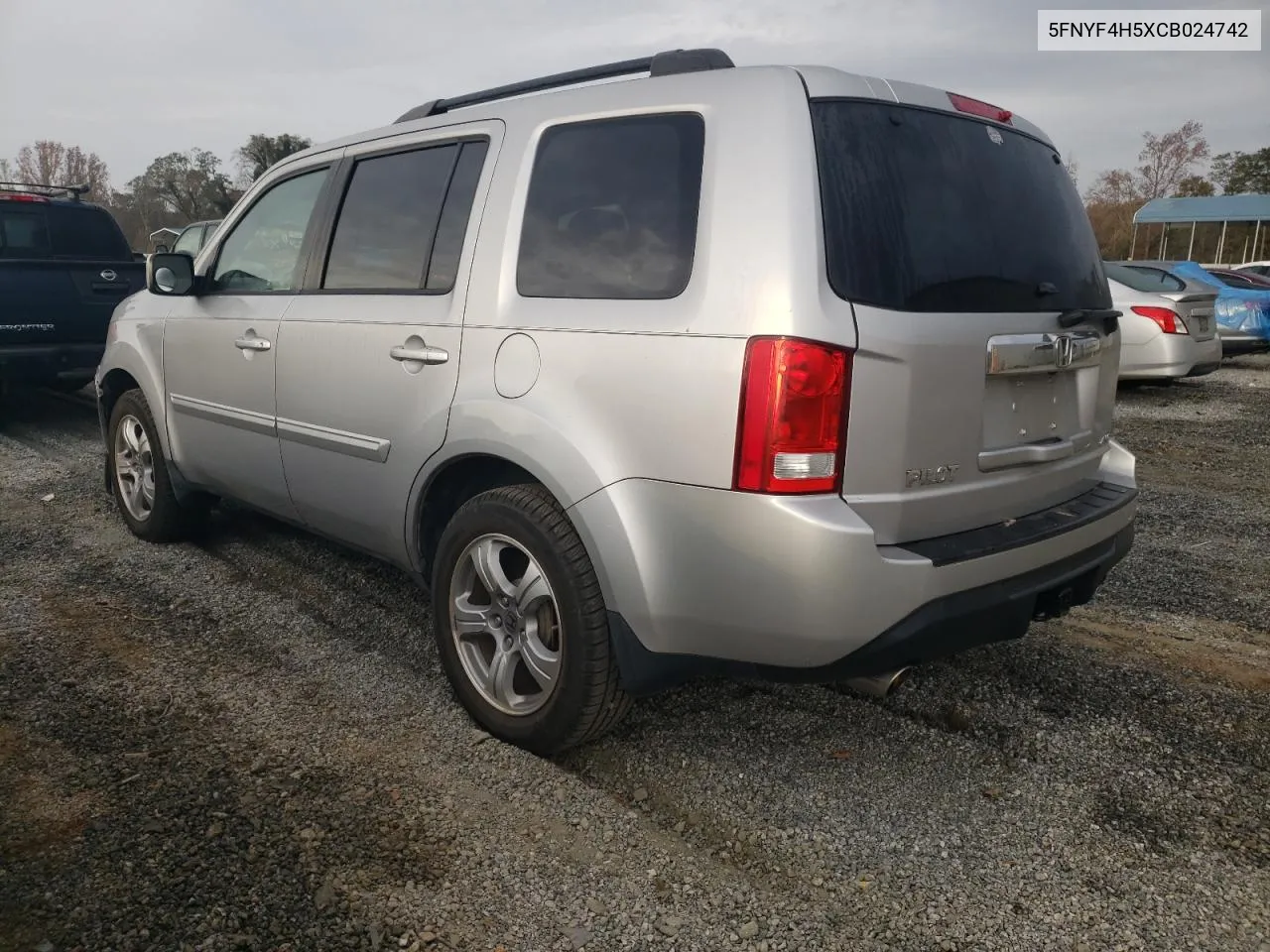 2012 Honda Pilot Exl VIN: 5FNYF4H5XCB024742 Lot: 78447884