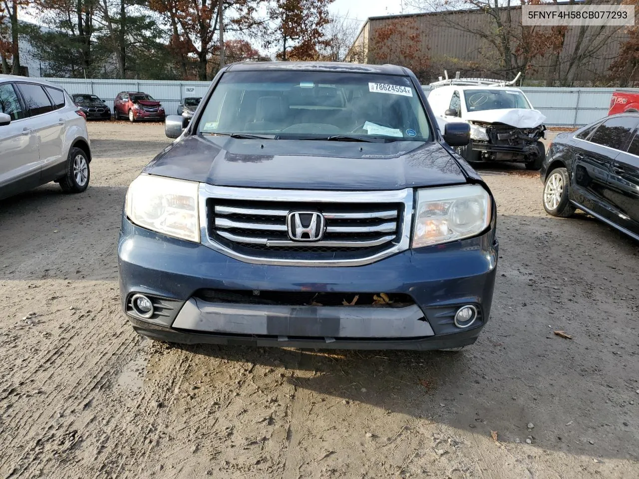 2012 Honda Pilot Exl VIN: 5FNYF4H58CB077293 Lot: 78624554