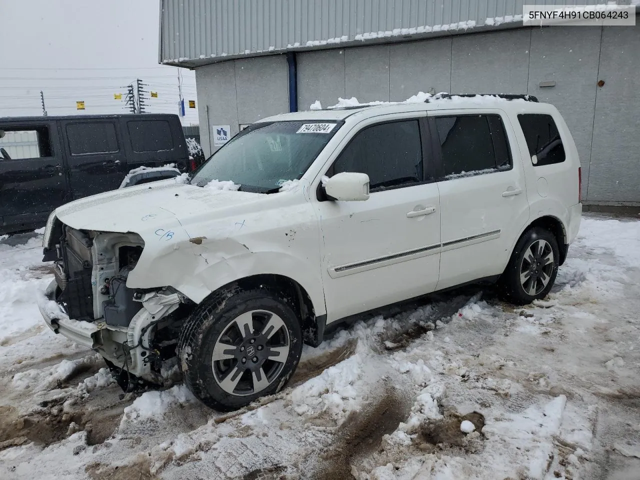 2012 Honda Pilot Touring VIN: 5FNYF4H91CB064243 Lot: 79470604