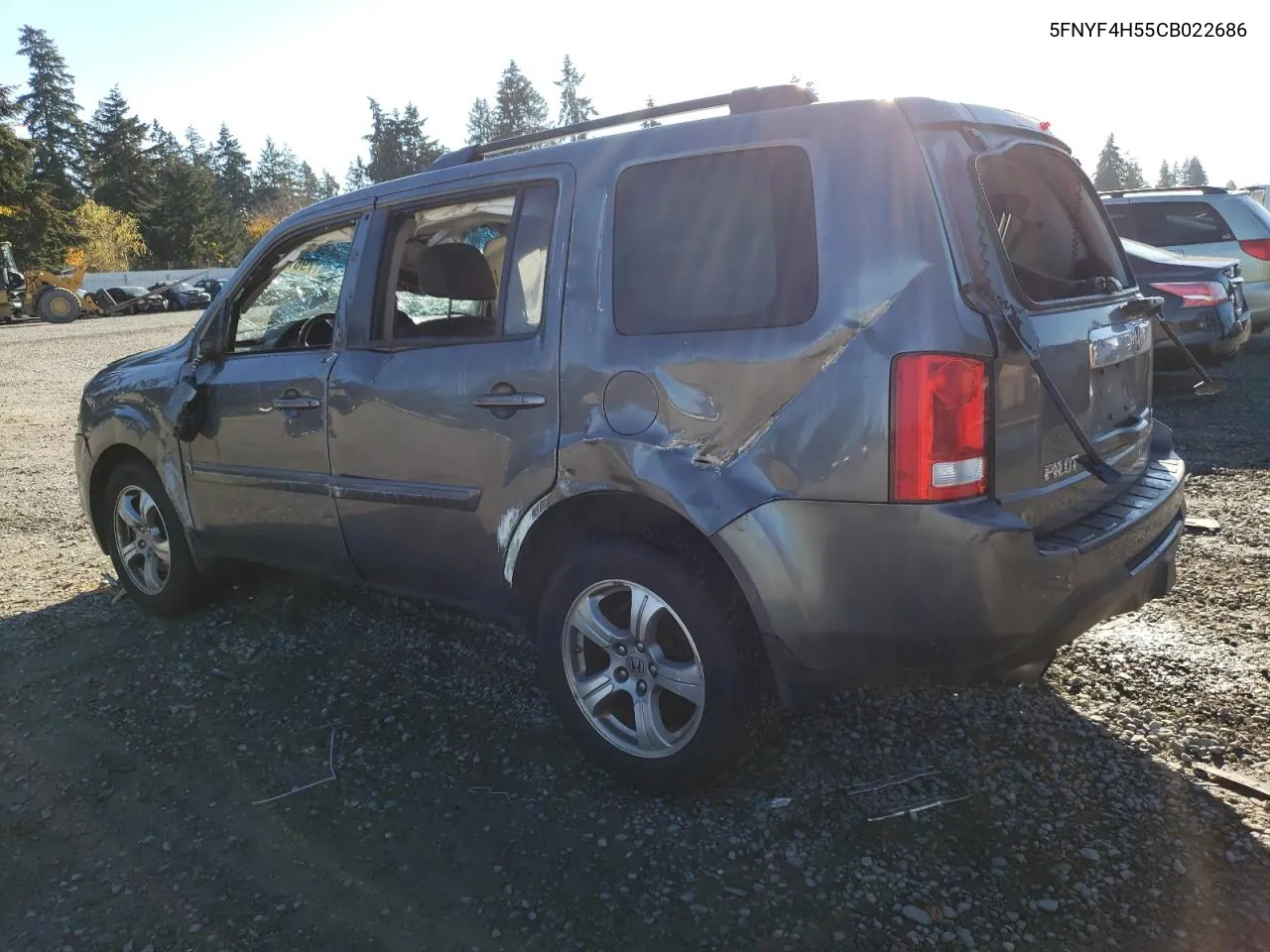 2012 Honda Pilot Exl VIN: 5FNYF4H55CB022686 Lot: 79675804