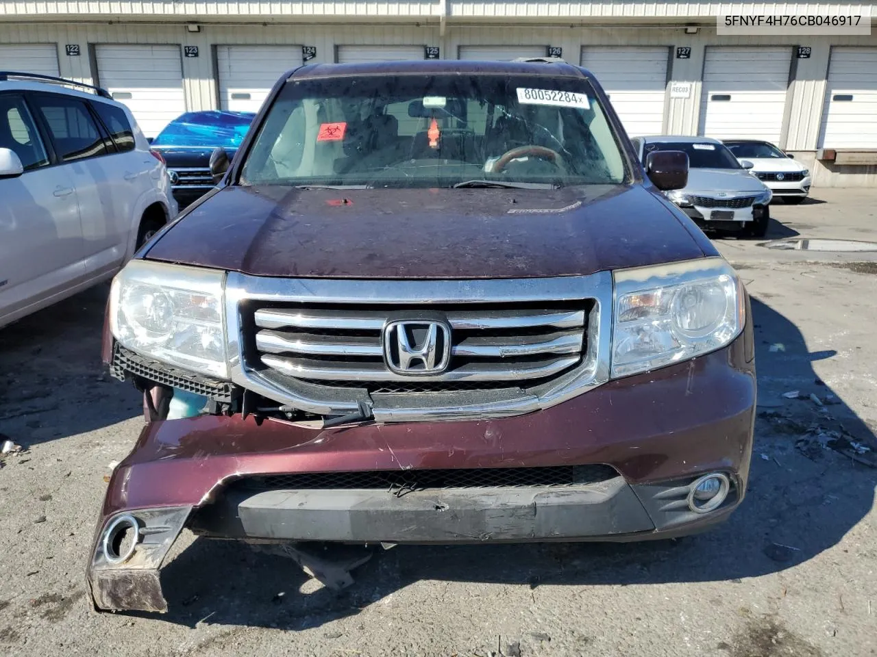 2012 Honda Pilot Exln VIN: 5FNYF4H76CB046917 Lot: 80052284