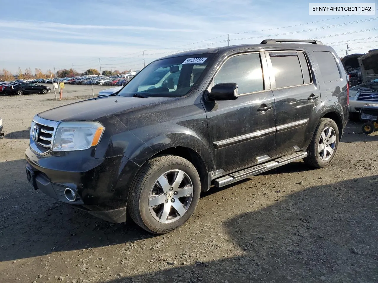 2012 Honda Pilot Touring VIN: 5FNYF4H91CB011042 Lot: 80130454