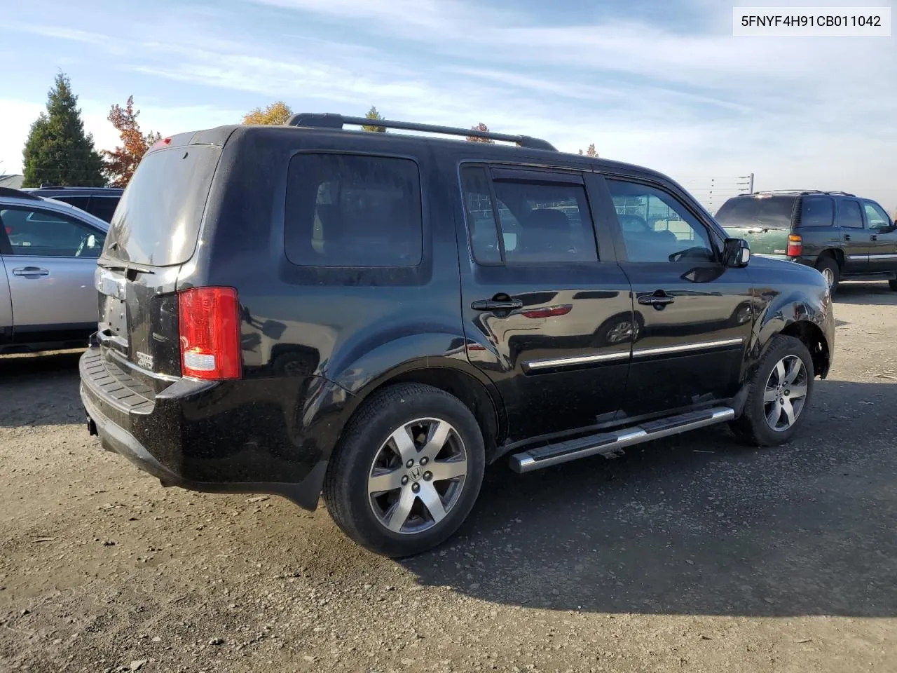 2012 Honda Pilot Touring VIN: 5FNYF4H91CB011042 Lot: 80130454