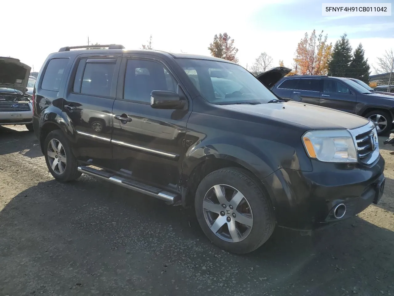 2012 Honda Pilot Touring VIN: 5FNYF4H91CB011042 Lot: 80130454