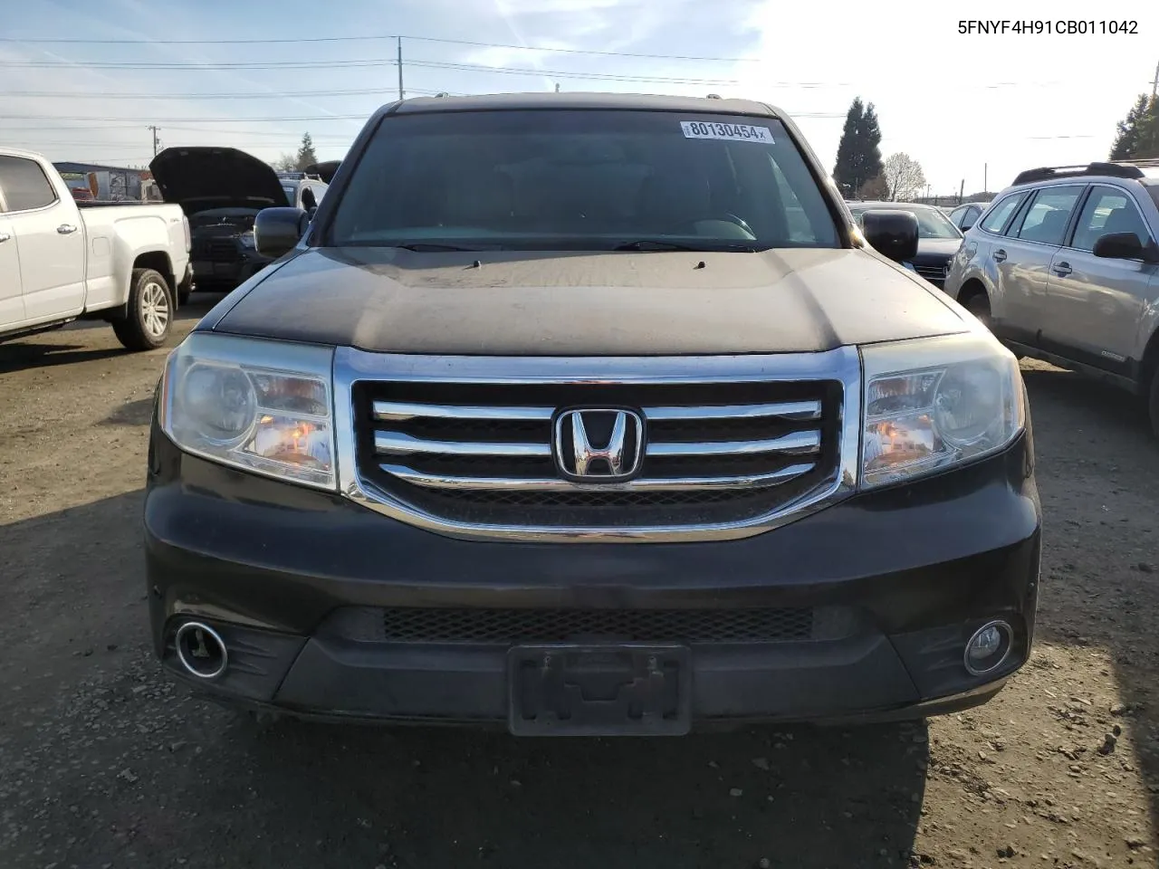 2012 Honda Pilot Touring VIN: 5FNYF4H91CB011042 Lot: 80130454