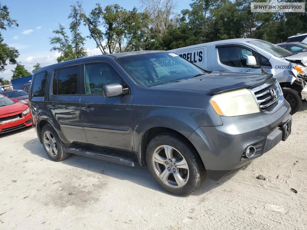 2012 Honda Pilot Exl VIN: 5FNYF3H67CB039900 Lot: 80563494