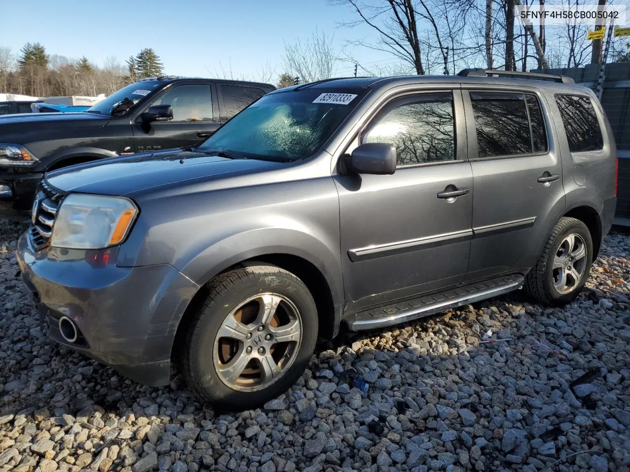 2012 Honda Pilot Exl VIN: 5FNYF4H58CB005042 Lot: 82910333