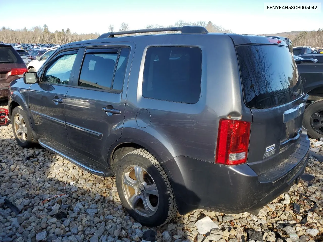 2012 Honda Pilot Exl VIN: 5FNYF4H58CB005042 Lot: 82910333