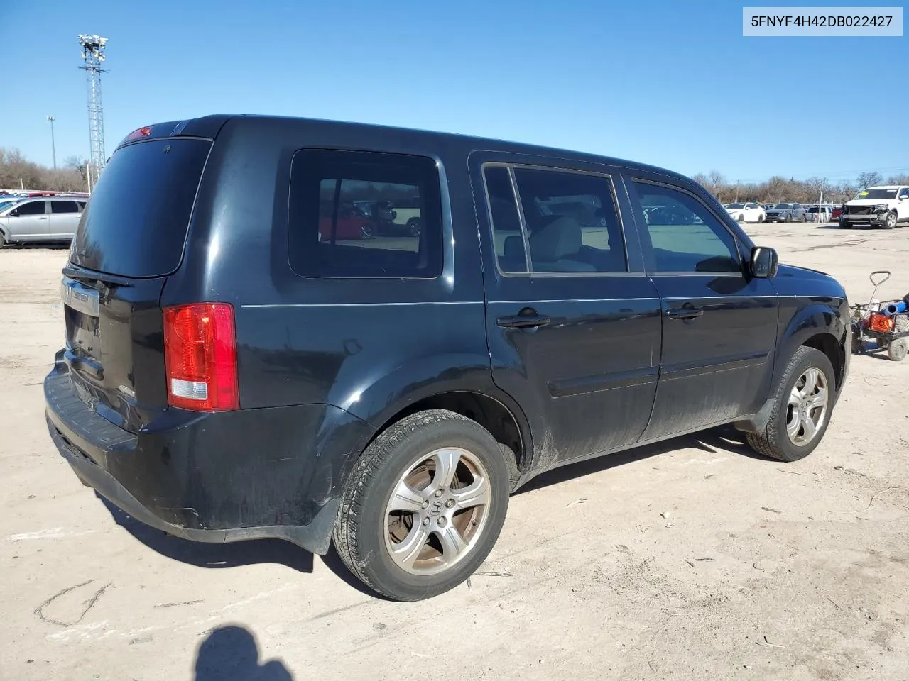 2013 Honda Pilot Ex VIN: 5FNYF4H42DB022427 Lot: 38805144