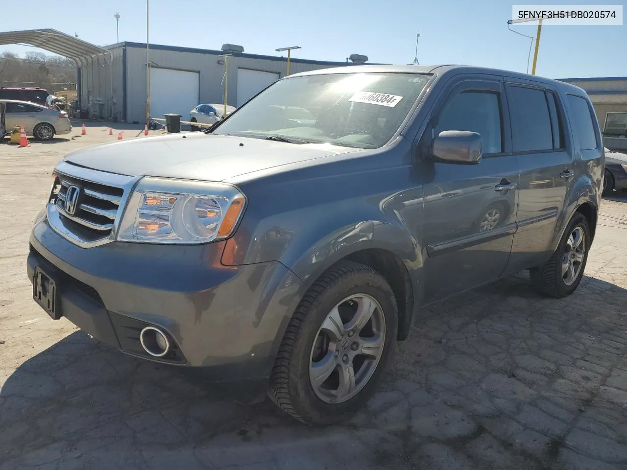 5FNYF3H51DB020574 2013 Honda Pilot Exl