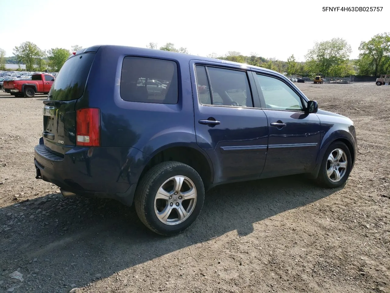 2013 Honda Pilot Exl VIN: 5FNYF4H63DB025757 Lot: 51415853