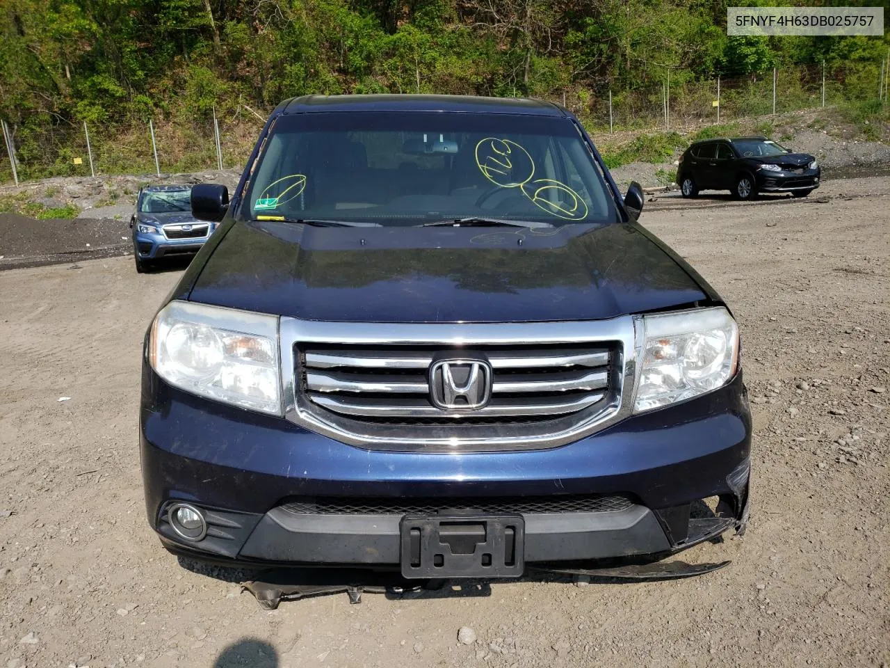 2013 Honda Pilot Exl VIN: 5FNYF4H63DB025757 Lot: 51415853