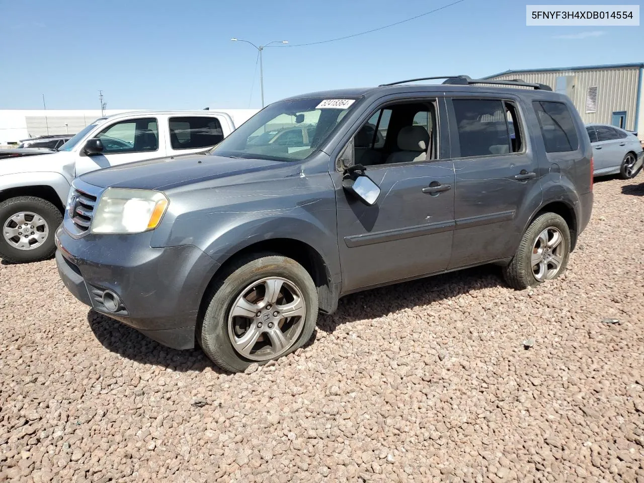 2013 Honda Pilot Ex VIN: 5FNYF3H4XDB014554 Lot: 52418364