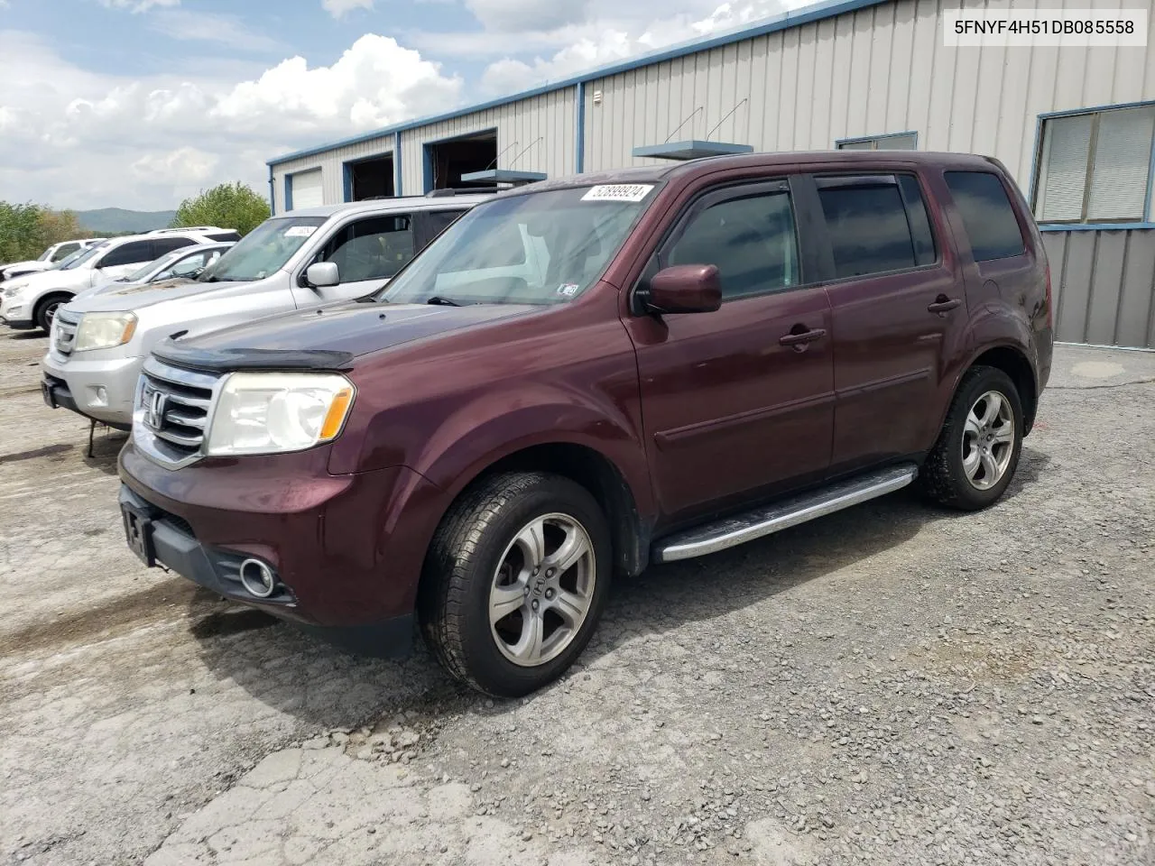 2013 Honda Pilot Exl VIN: 5FNYF4H51DB085558 Lot: 52899924