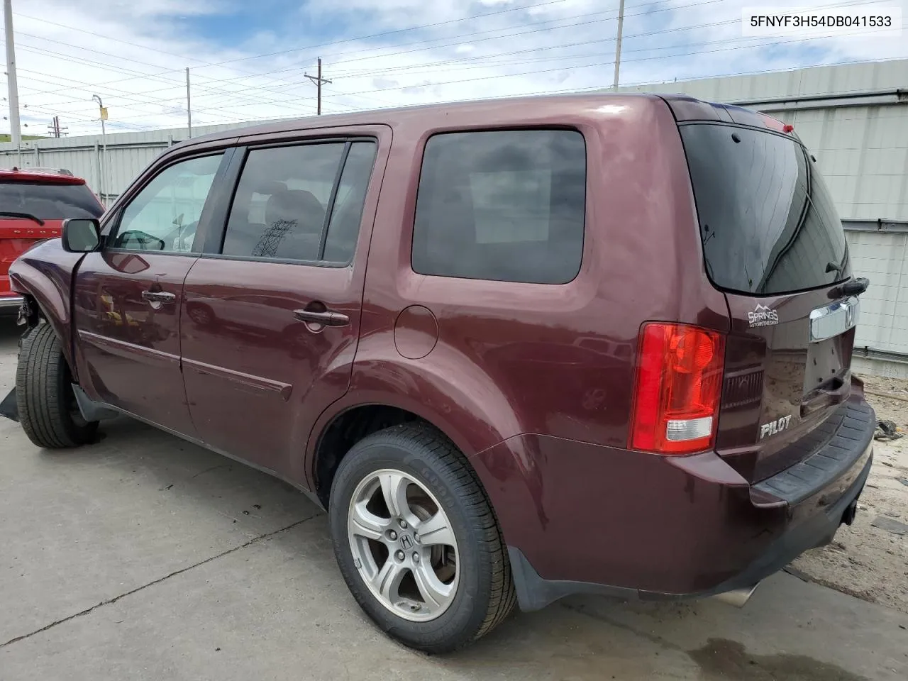 2013 Honda Pilot Exl VIN: 5FNYF3H54DB041533 Lot: 53786244