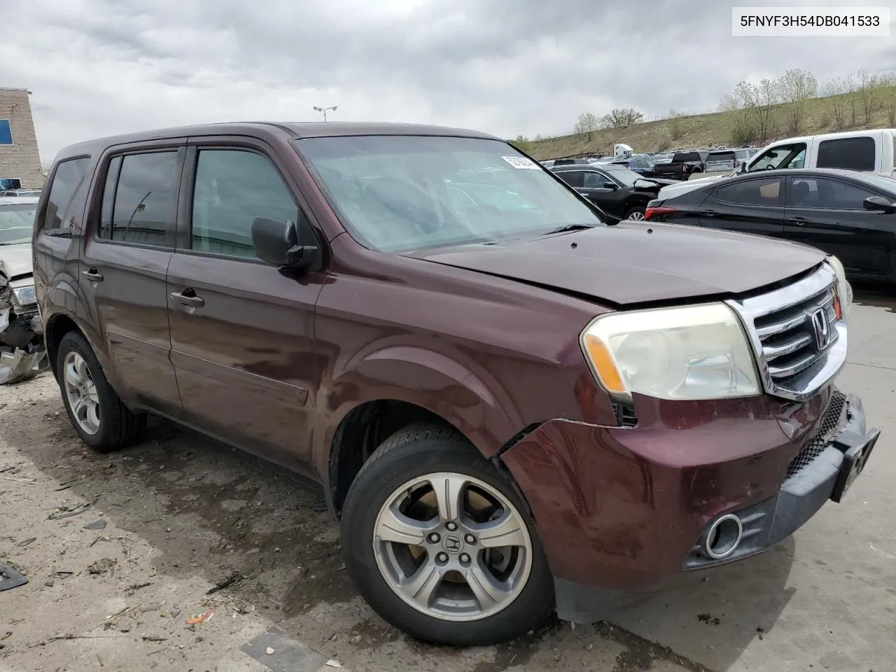 2013 Honda Pilot Exl VIN: 5FNYF3H54DB041533 Lot: 53786244