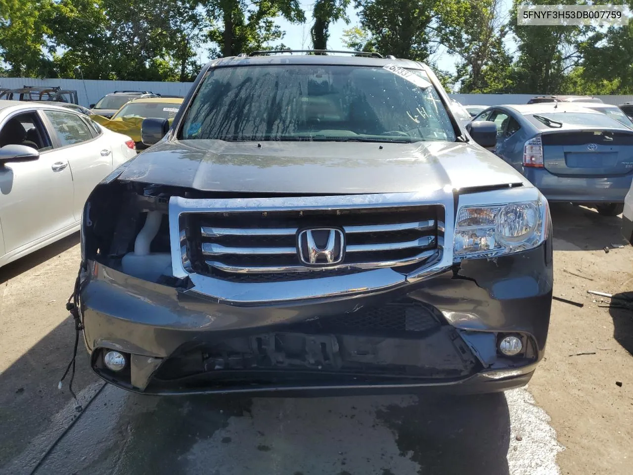 5FNYF3H53DB007759 2013 Honda Pilot Exl